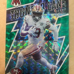 2022 Panini Mosaic Thunder Lane Green Mosaic Prizm Deebo Samuel #TL-12 49ers